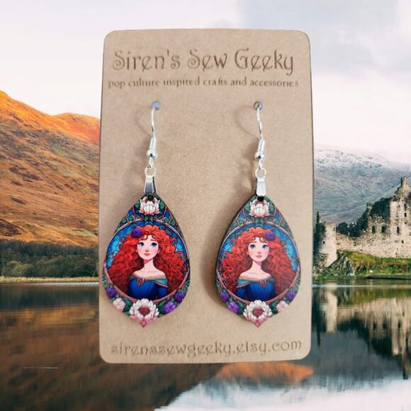 Princess Merida Earrings - Picture 1 of 4
